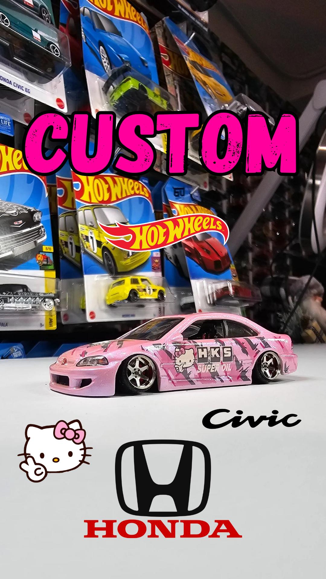 Custom Hotwheels Honda Civic SI