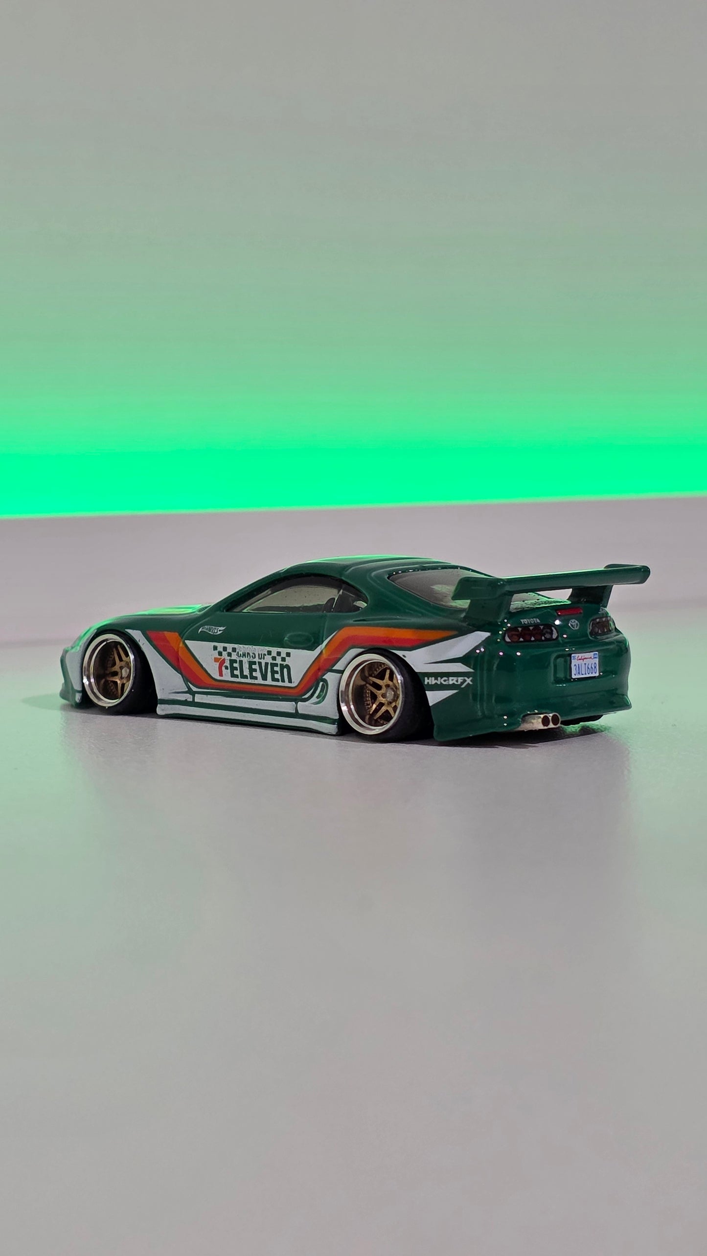 Custom Hotwheels 7-Eleven Toyota Supra