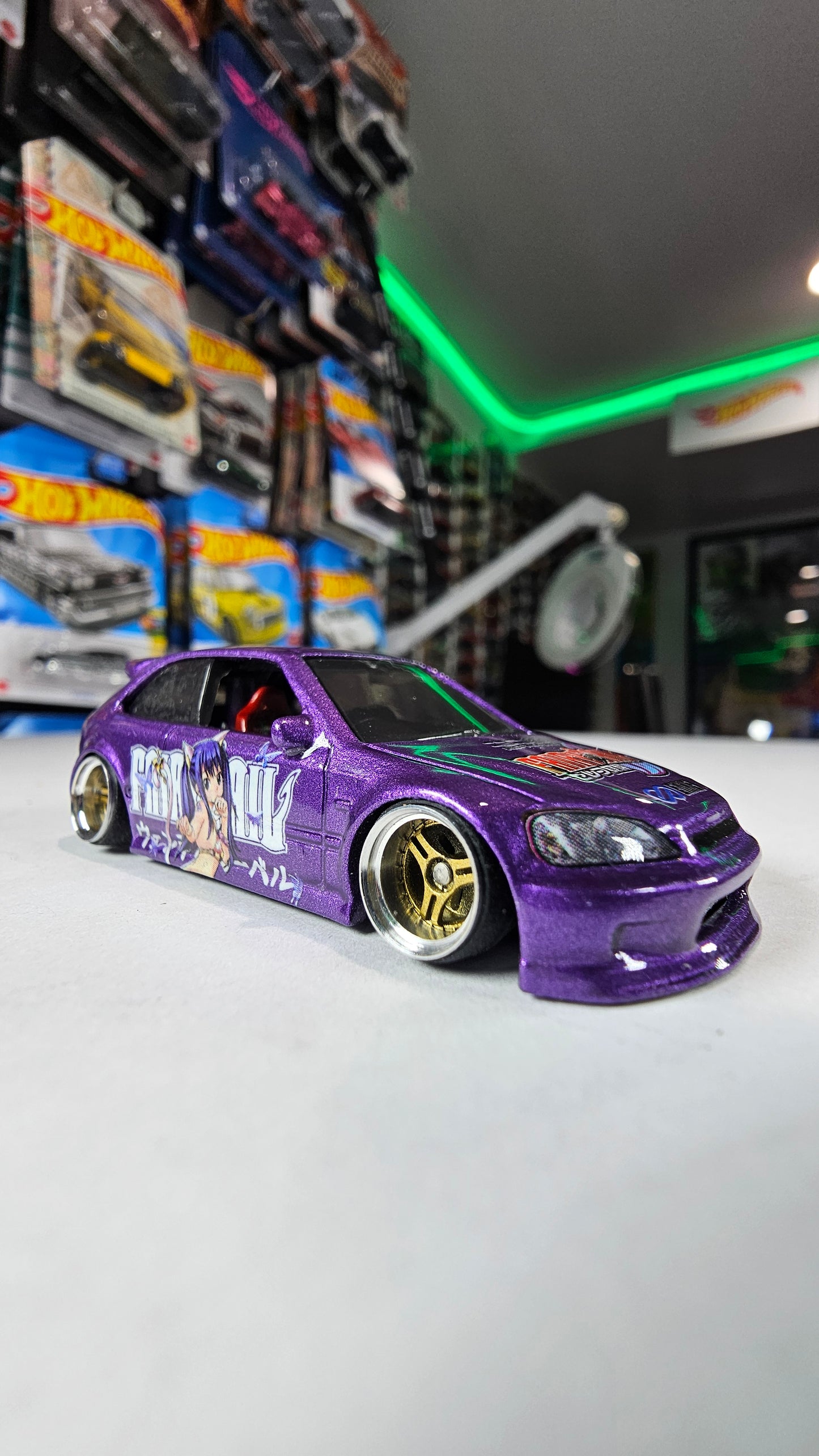 Custom Hotwheels Honda Civic Hatchback
