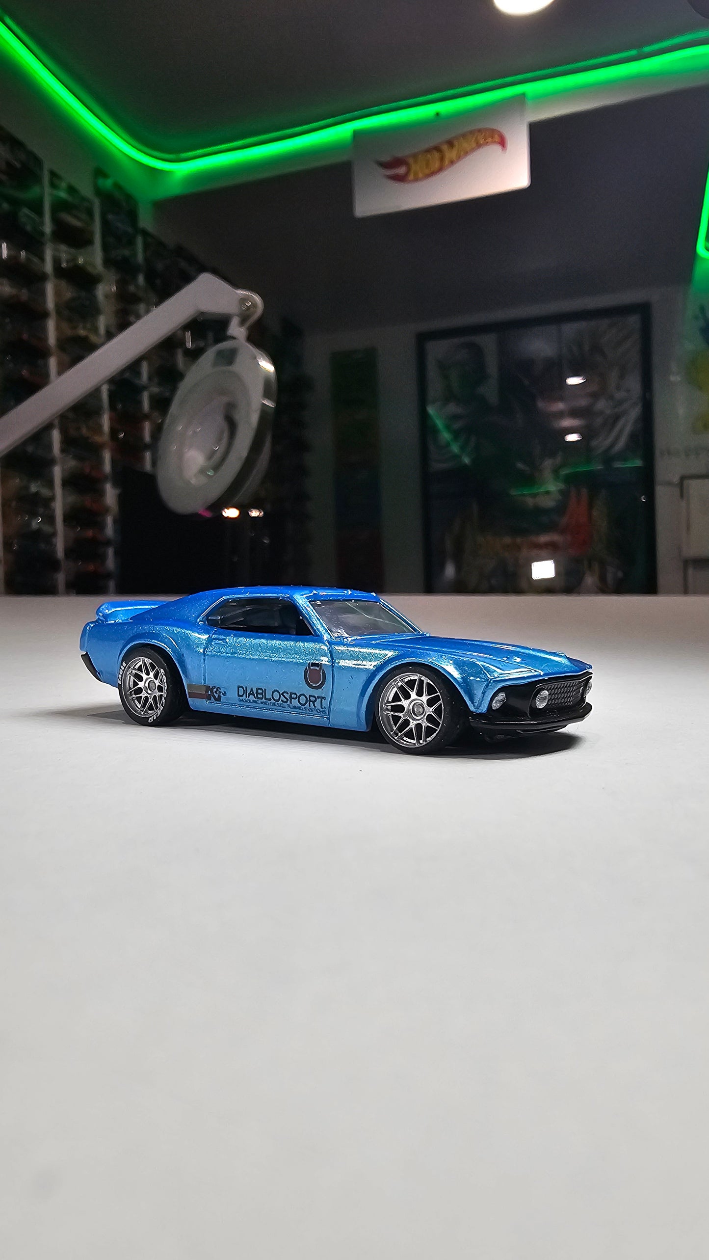 Custom Hotwheels Ford 69 Mustang Boss 302