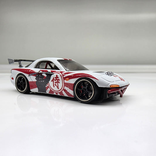 Hot Wheels Custom 1995 Mazda RX-7 Samurai Livery 1:64 Diecast