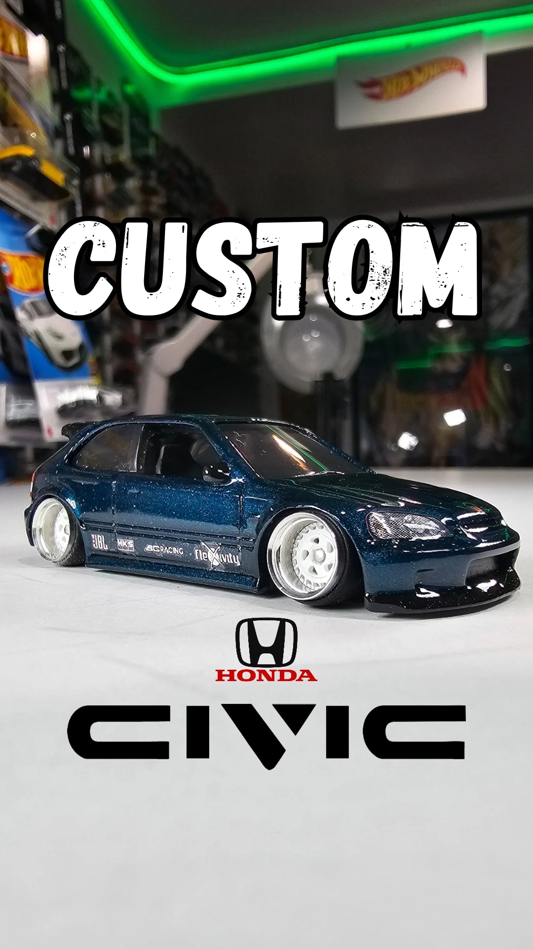 Hotwheels Honda Civic Hatchback Custom
