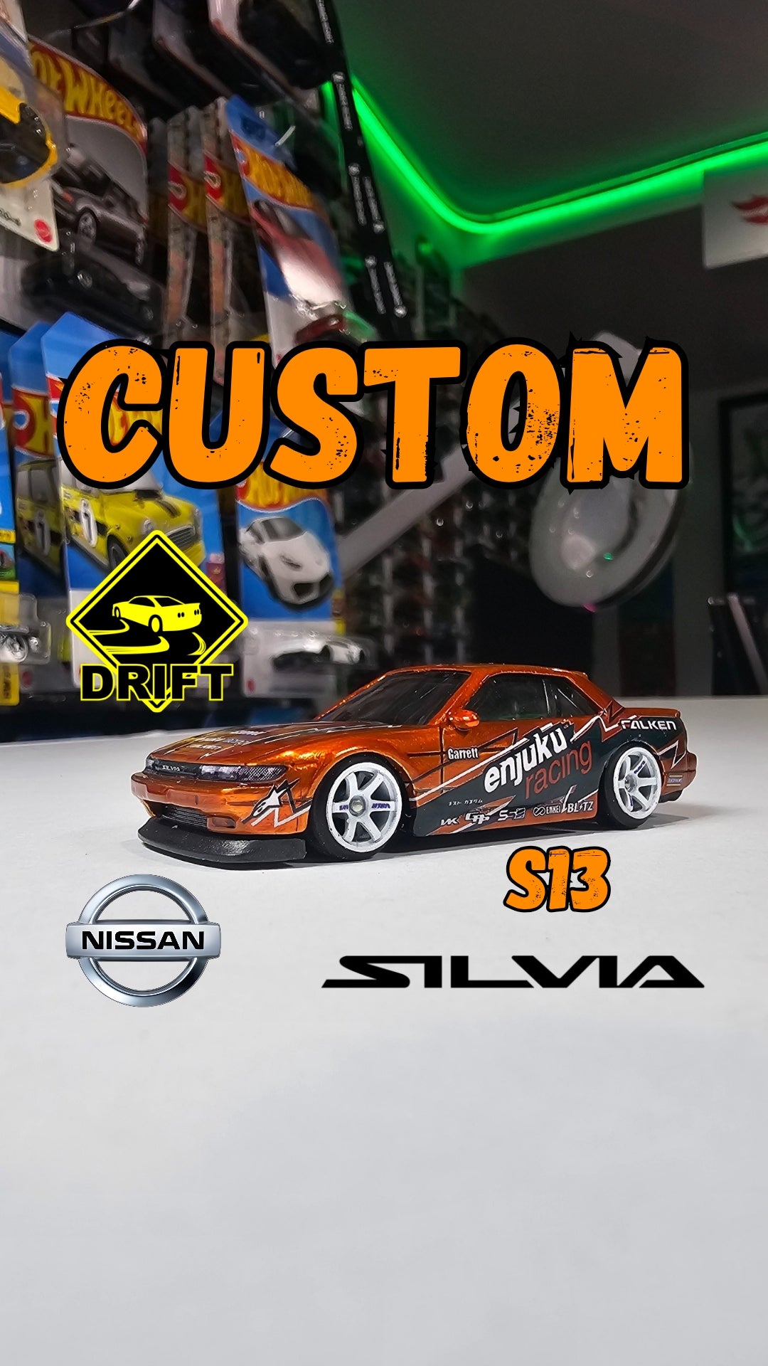 Custom Hotwheels Nissan Silvia S13