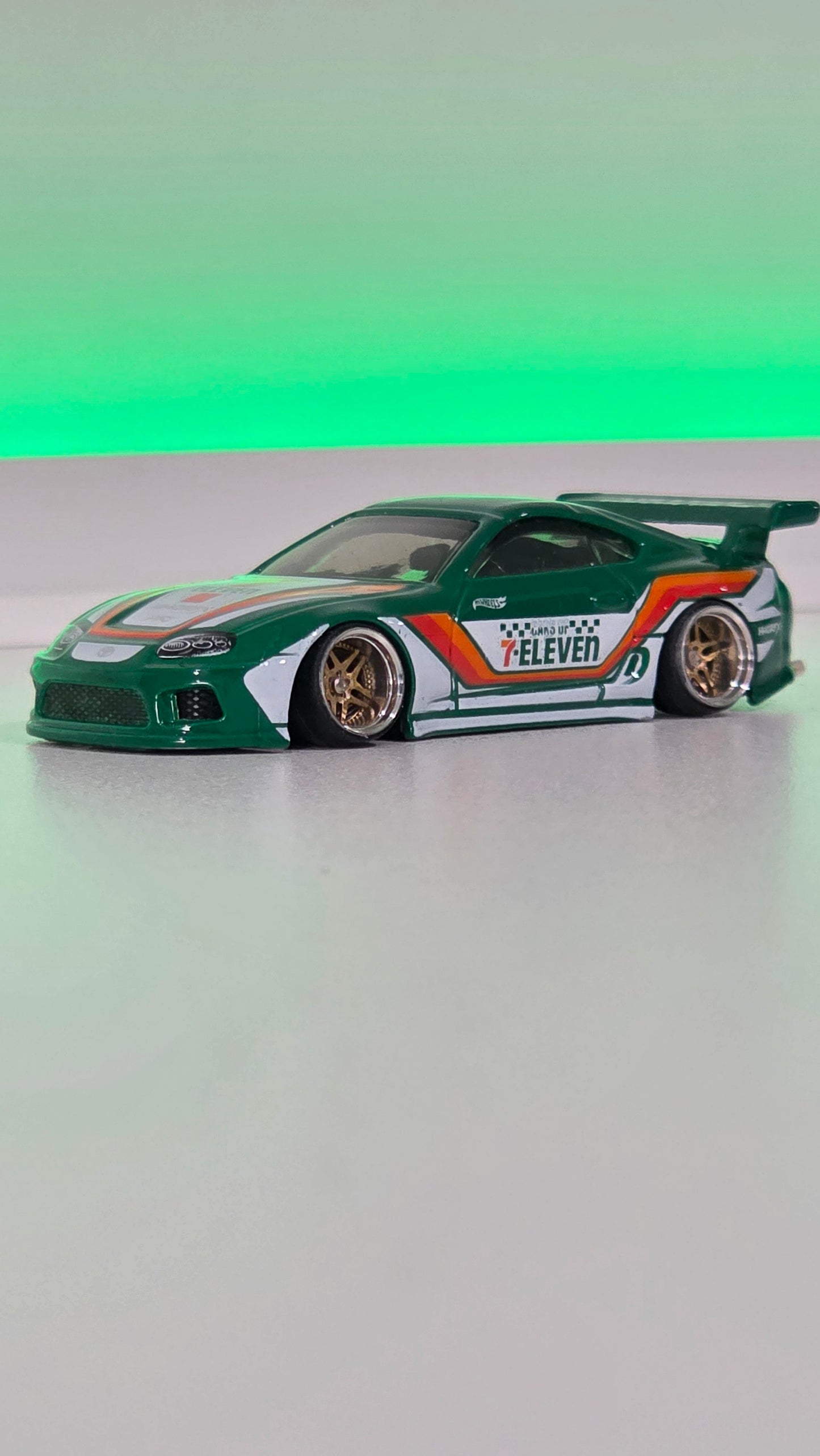 Custom Hotwheels 7-Eleven Toyota Supra