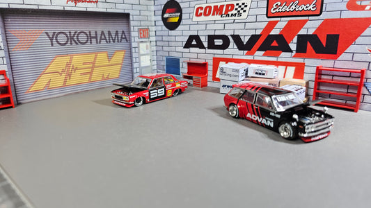 1/64 Hand Made Advan Diorama Garage