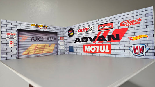 1/64 Hand Made Advan Diorama Garage