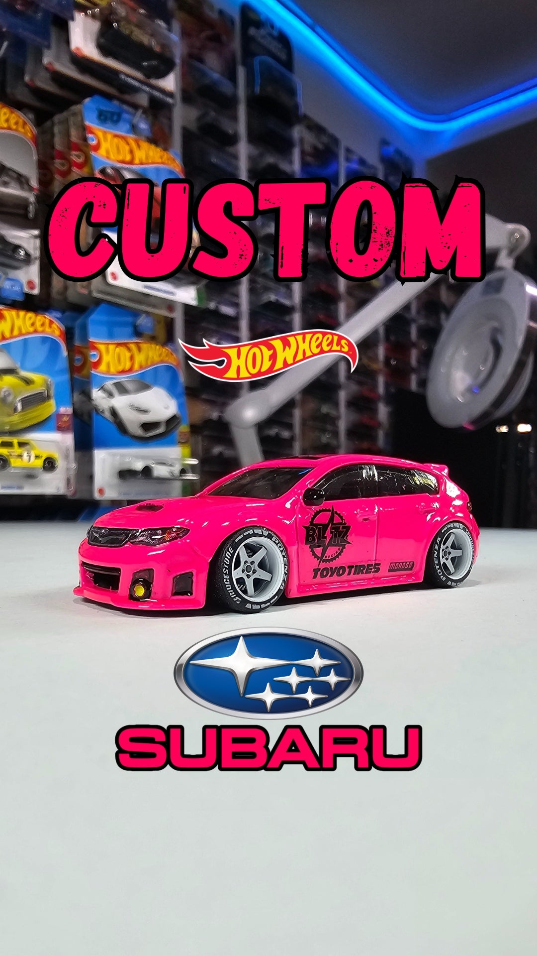 Custom Hotwheels Subaru Impreza STI