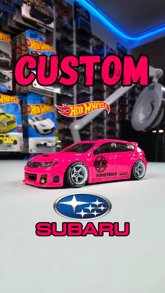 Custom Hotwheels Subaru Impreza STI