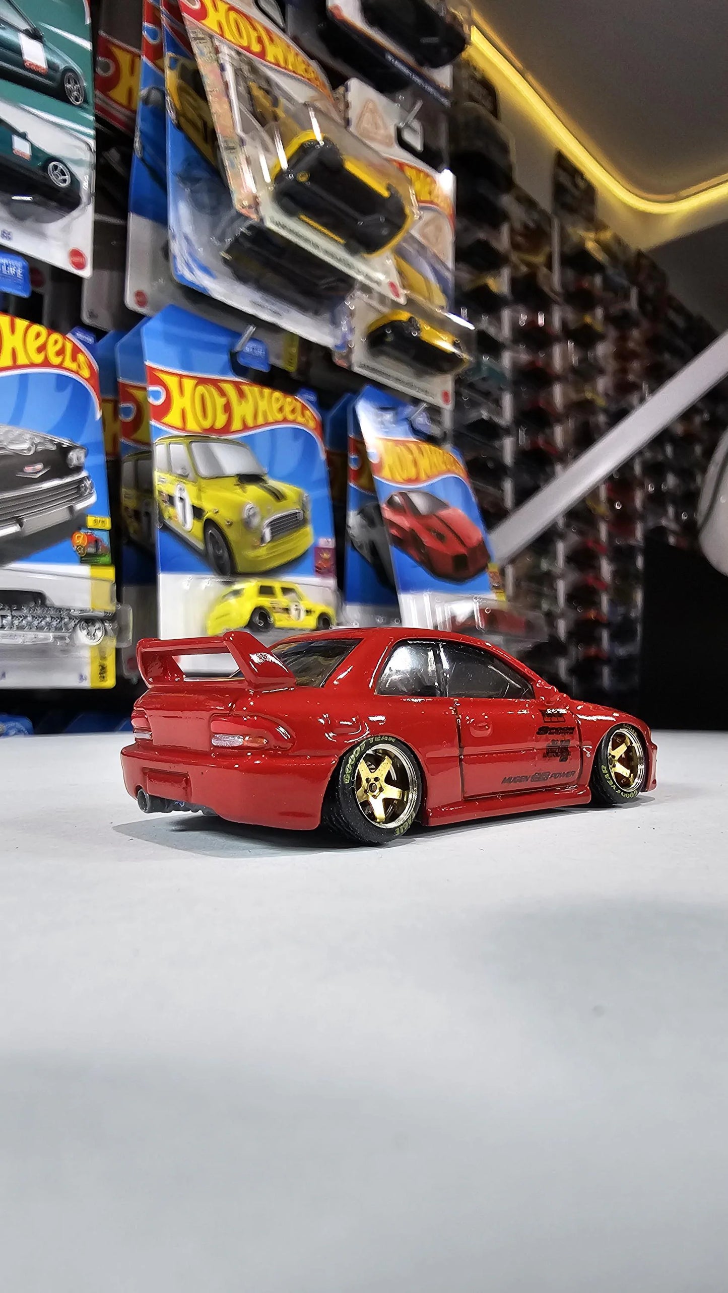 Custom Hotwheels Subaru Impreza 22B STI