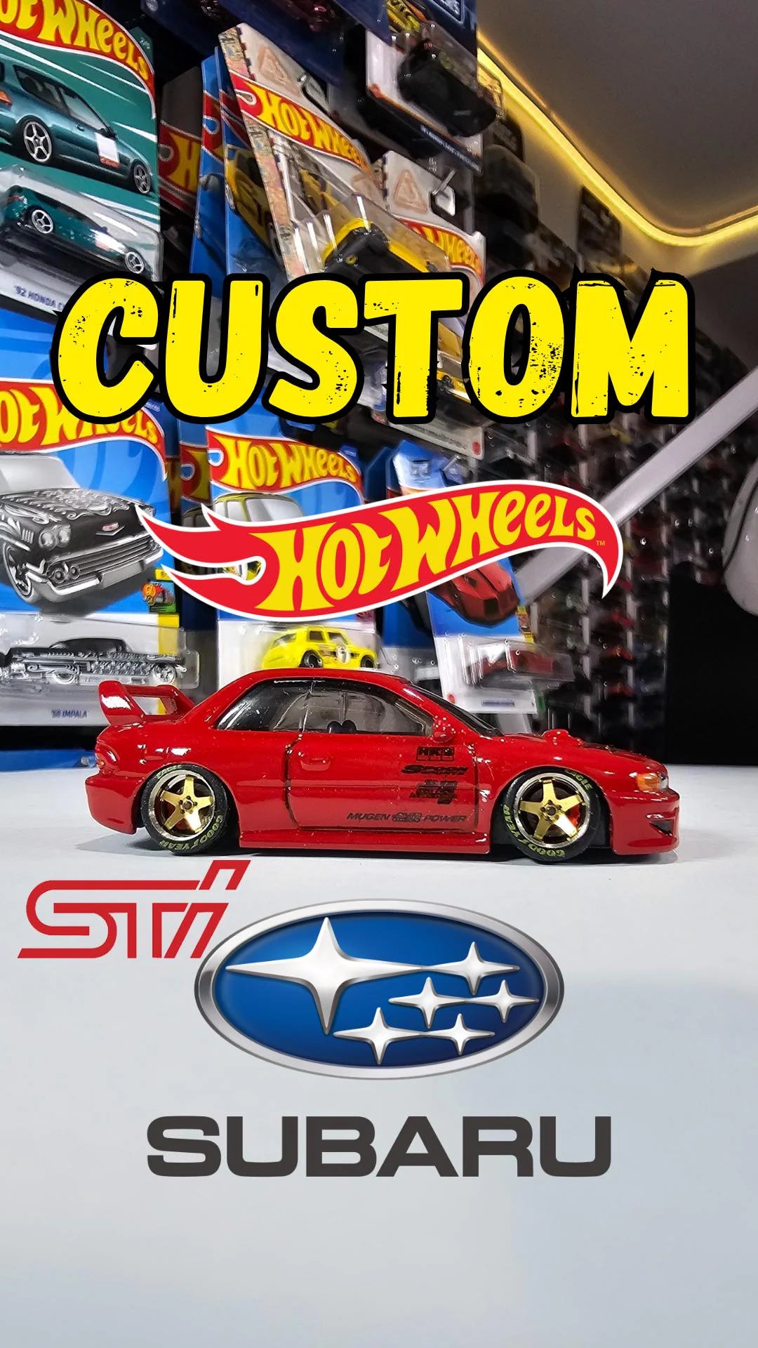 Custom Hotwheels Subaru Impreza 22B STI