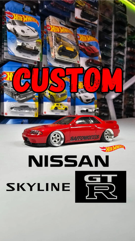 Custom Hotwheels Nissan Skyline R32