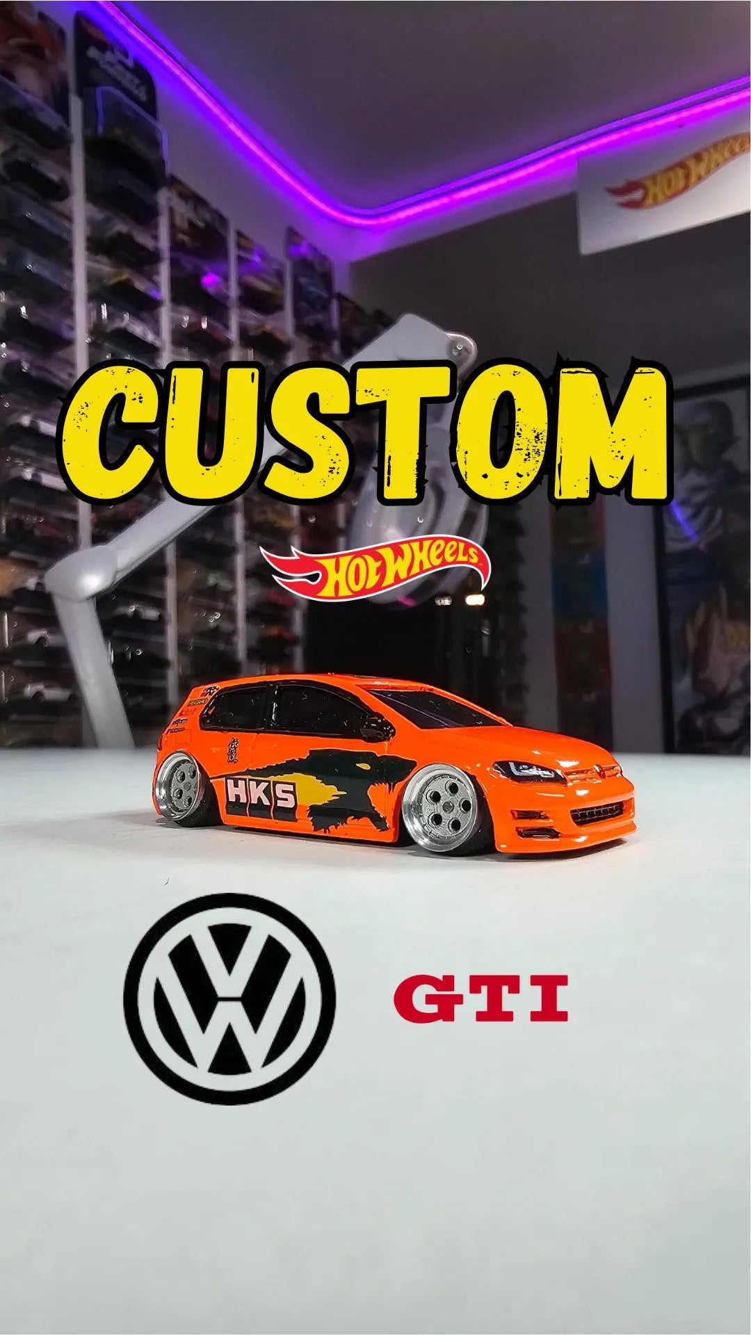 Custom Hotwheels Volkswagen Golf MK7