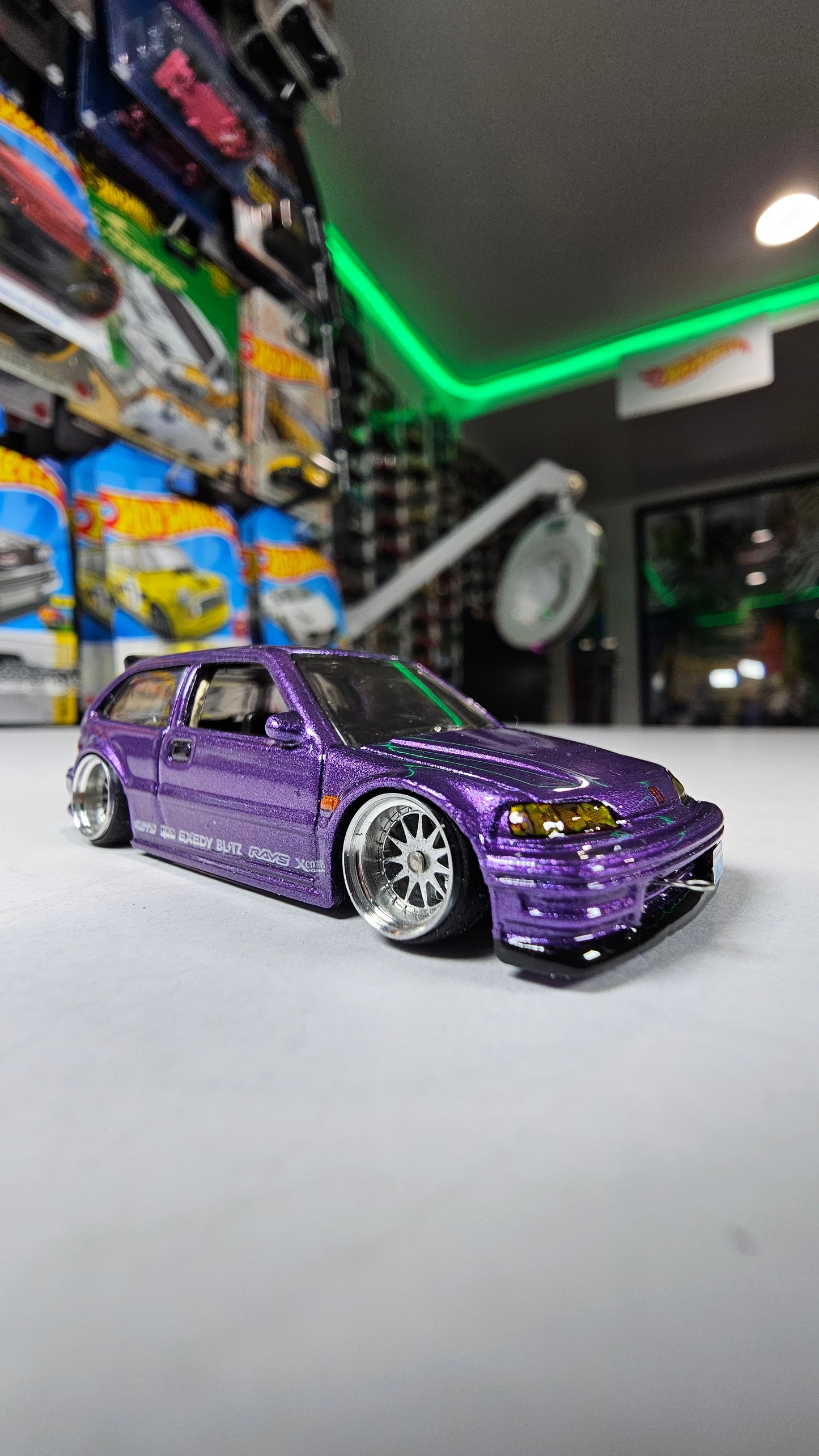 Hotwheels Honda Civic EF Maine Line Custom