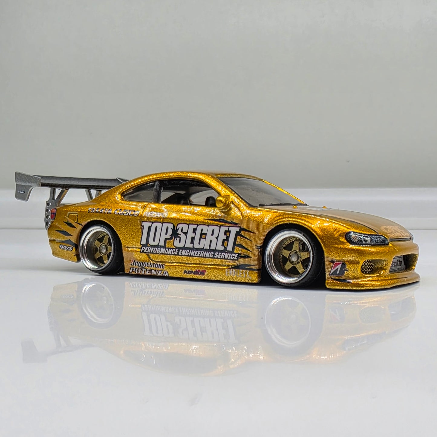 Custom Hotwheels Nissan SilviaS15 "TOP SECRET" Diecast