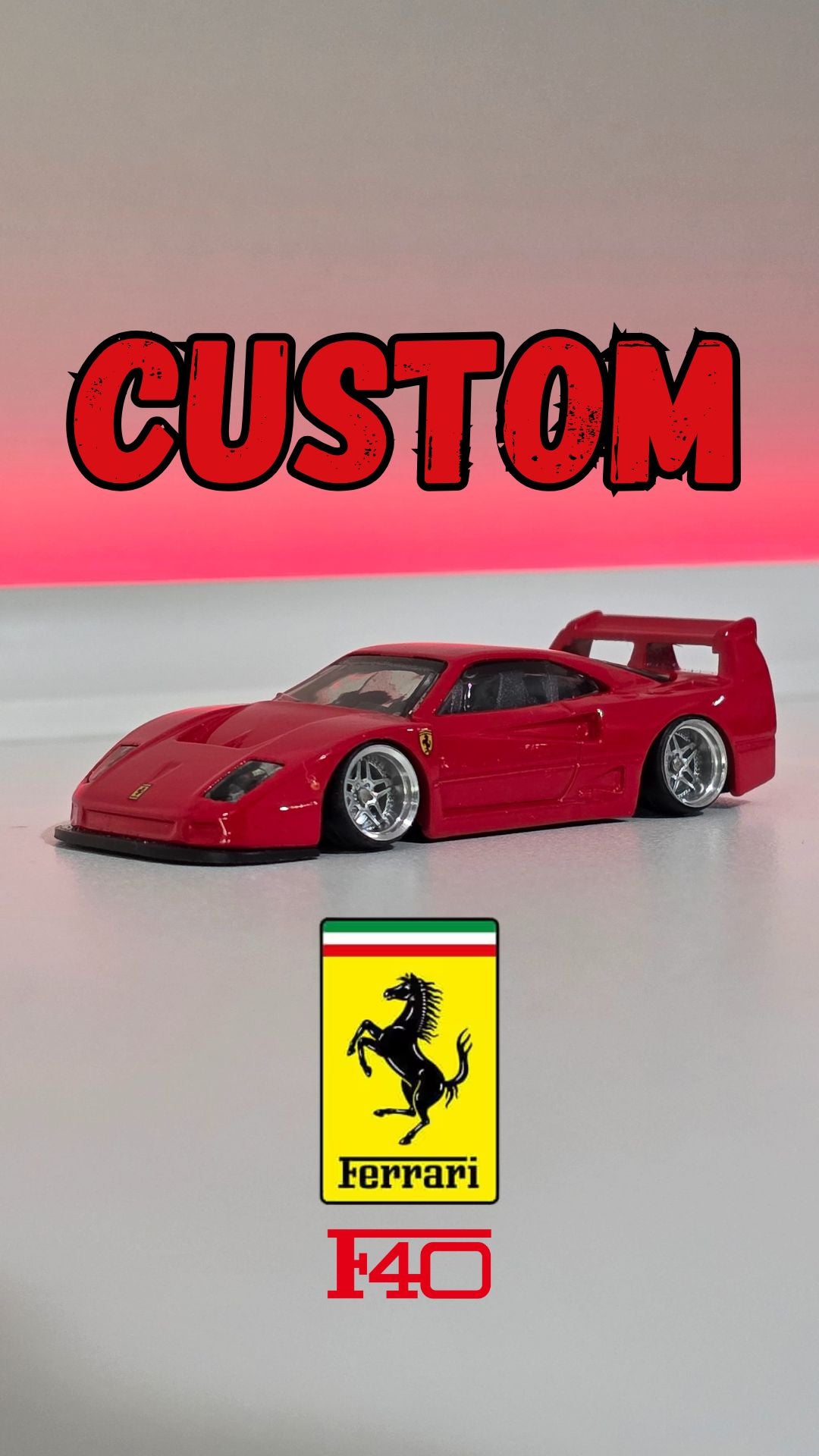 Custom Hotwheels Ferrari F40