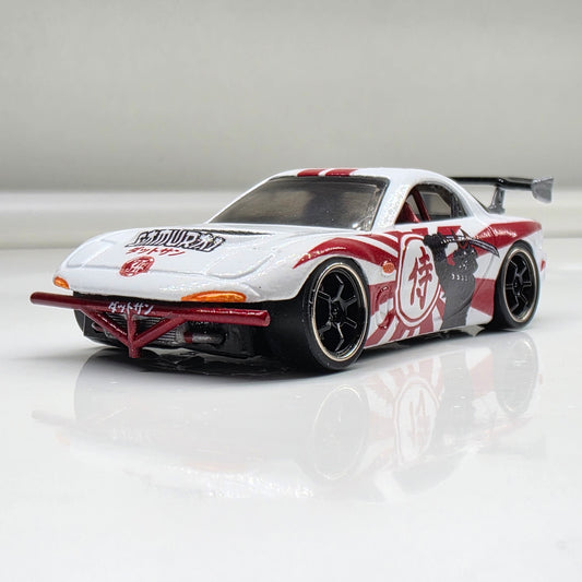 Hot Wheels Custom 1995 Mazda RX-7 Samurai Livery 1:64 Diecast