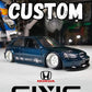 Hotwheels Honda Civic Hatchback Custom