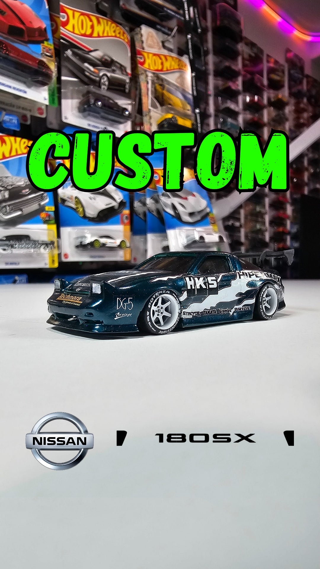 Custom Hotwheels Nissan 180sx