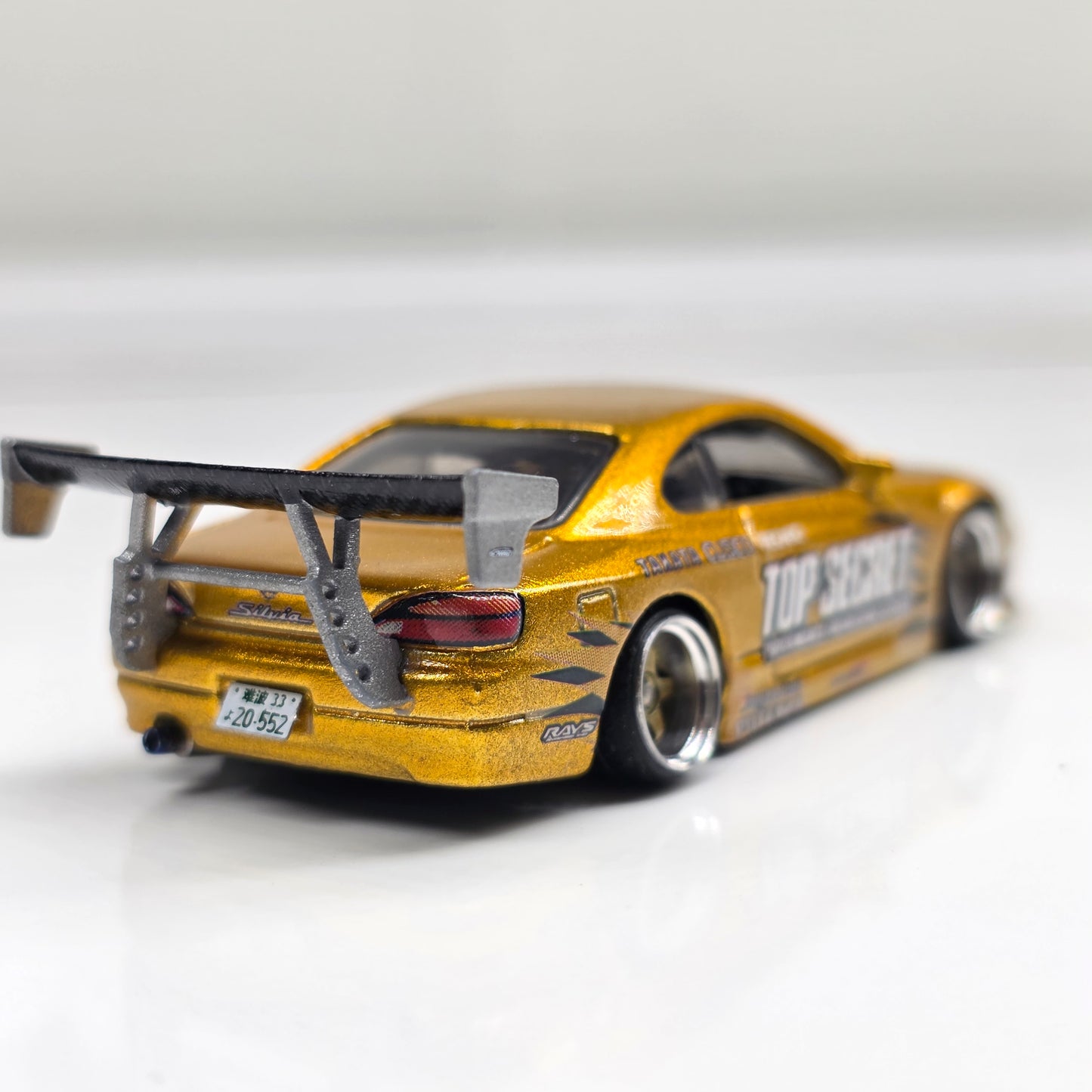 Custom Hotwheels Nissan SilviaS15 "TOP SECRET" Diecast