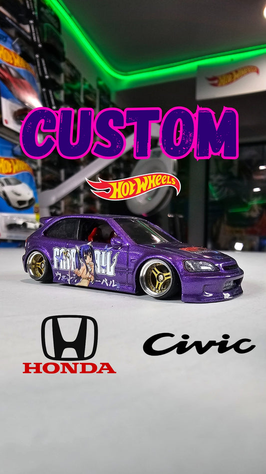 Custom Hotwheels Honda Civic Hatchback