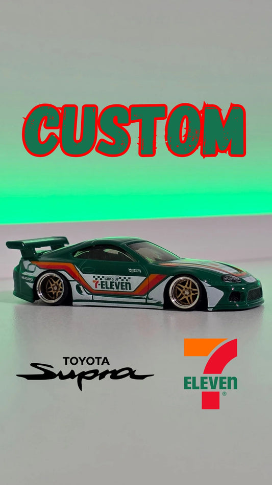 Custom Hotwheels 7-Eleven Toyota Supra