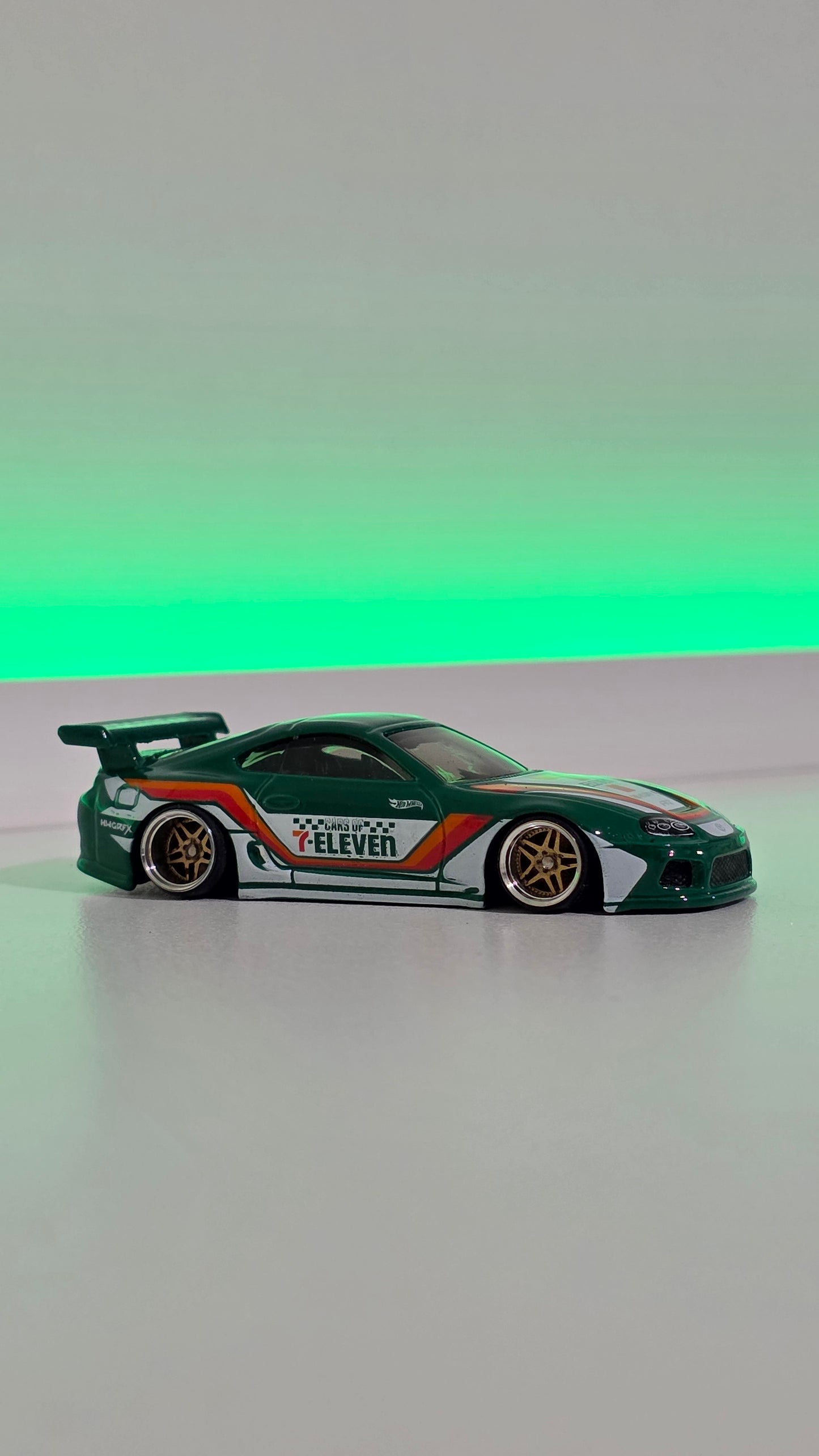 Custom Hotwheels 7-Eleven Toyota Supra