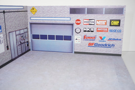 Diorama 1/24 (16X11.5X6) Garage Display