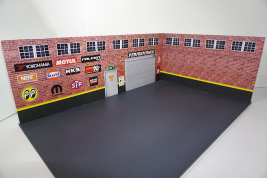 Diorama 1/24 Garage Display 16X11.5X6